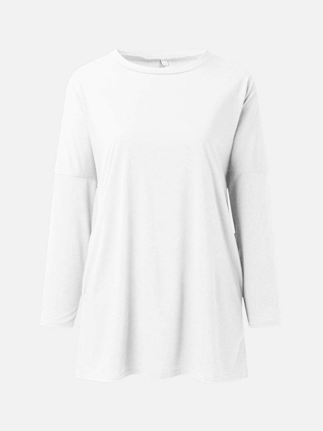 Full Size Round Neck Long Sleeve T-Shirt
