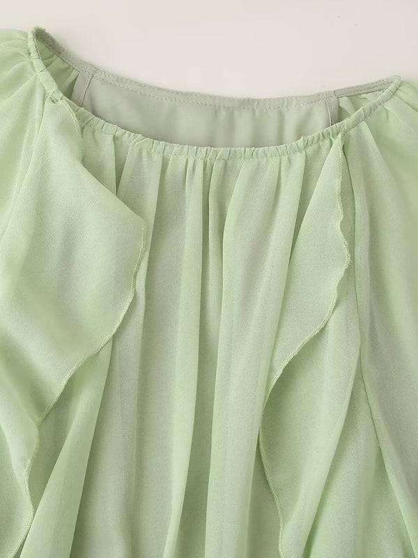 New Fashion Layered Ruffle Dress