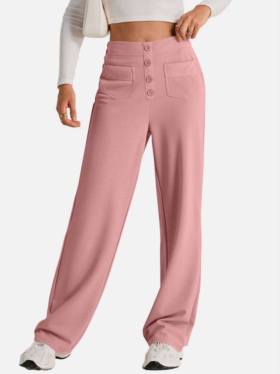 High Waist Wide Leg Pants