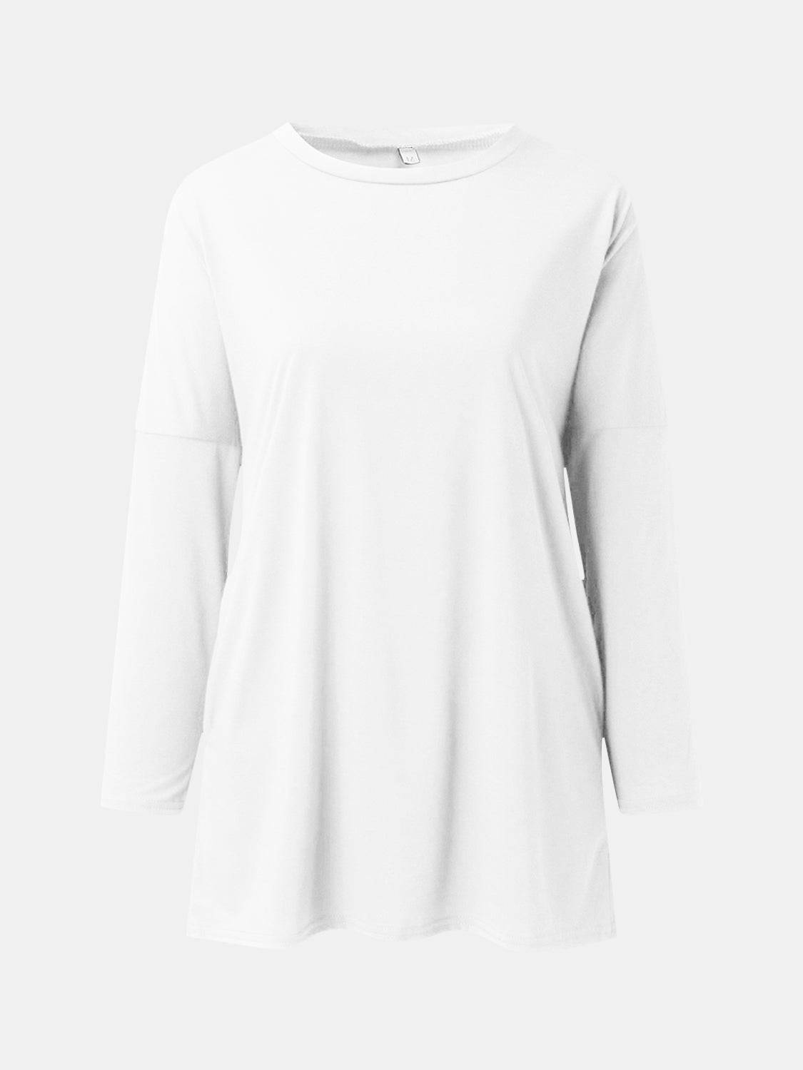 Full Size Round Neck Long Sleeve T-Shirt